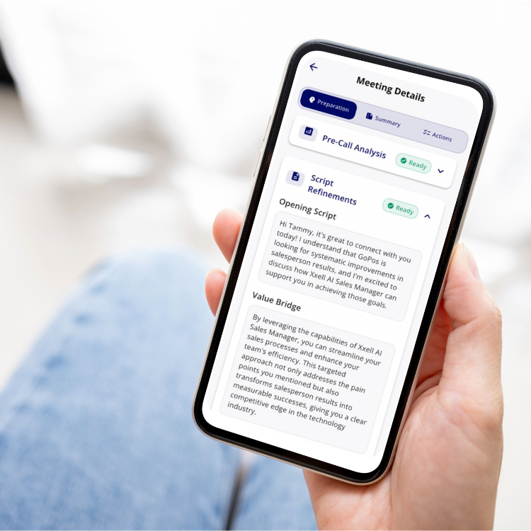 CRM integration with AI coaching interface